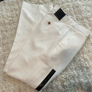 Banana Republic winter white Logan trousers NWT